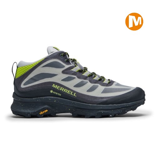 Merrell Moab Speed Mid GORE-TEX Wanderschuhe Herren Grau/Schwarz [DE-ZOYNL]